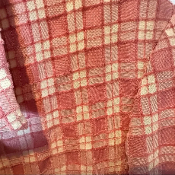 Free People Olivia Gingham Print Blazer Vintage Style Sold Out Online Sz XSmall - Picture 15 of 15